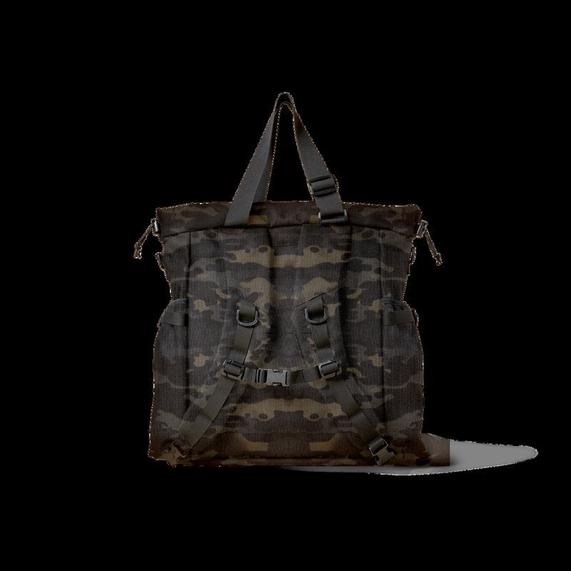 The Brown Buffalo Conceal Tote in multicam black