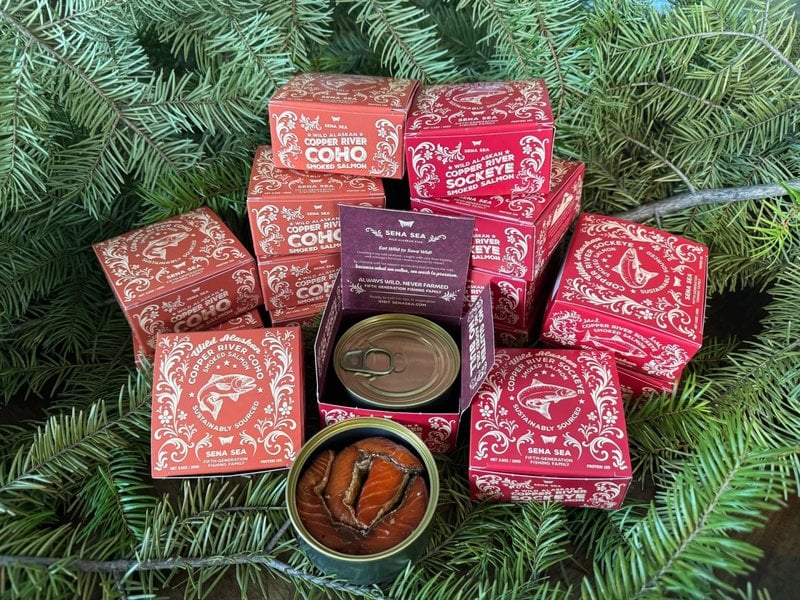 Sena Sea Copper River smoked salmon tins
