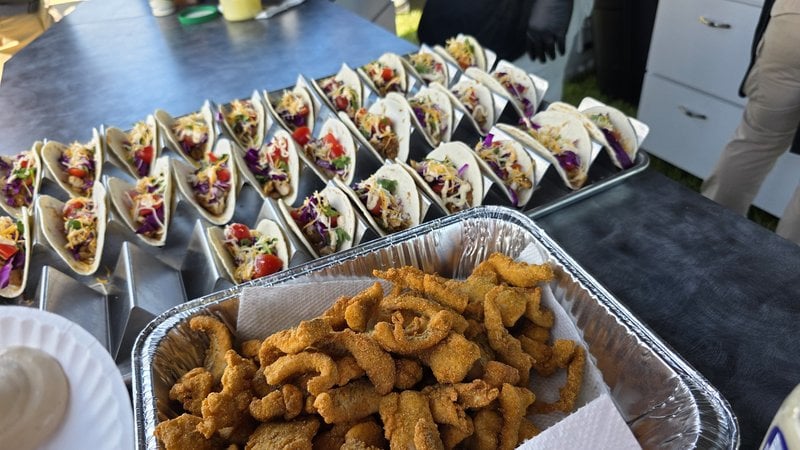 walleye tacos from the ODNR Wild Ohio Harvest mobile kitchen