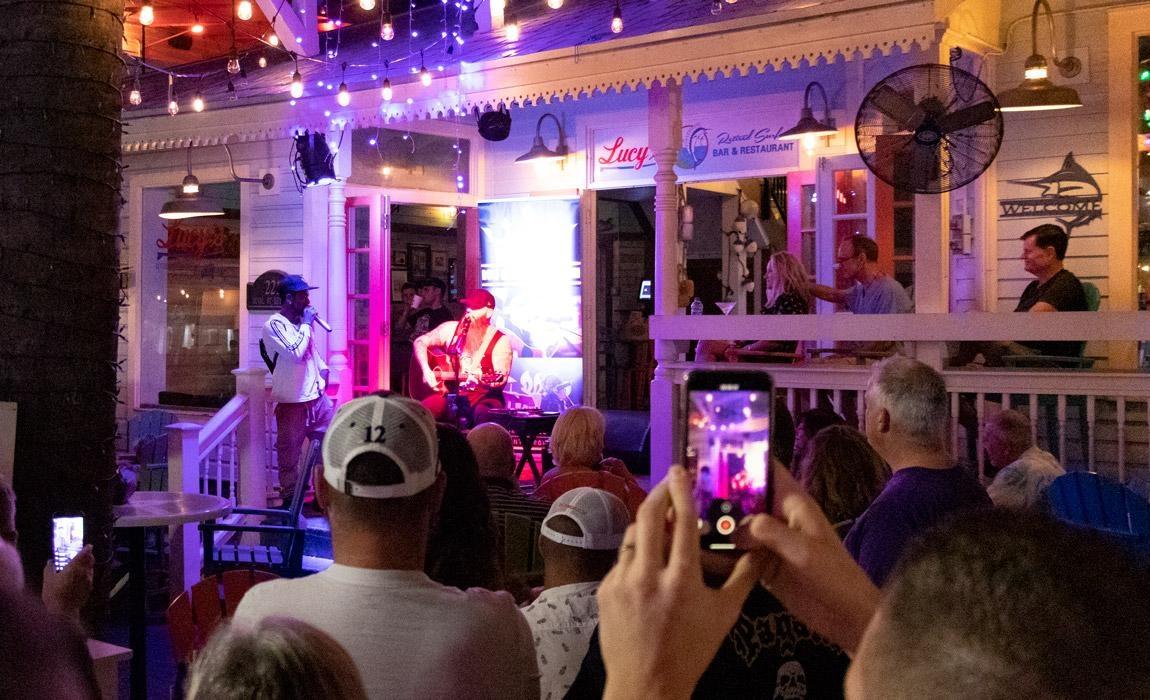 Live music on Duval Street in Key West Florida