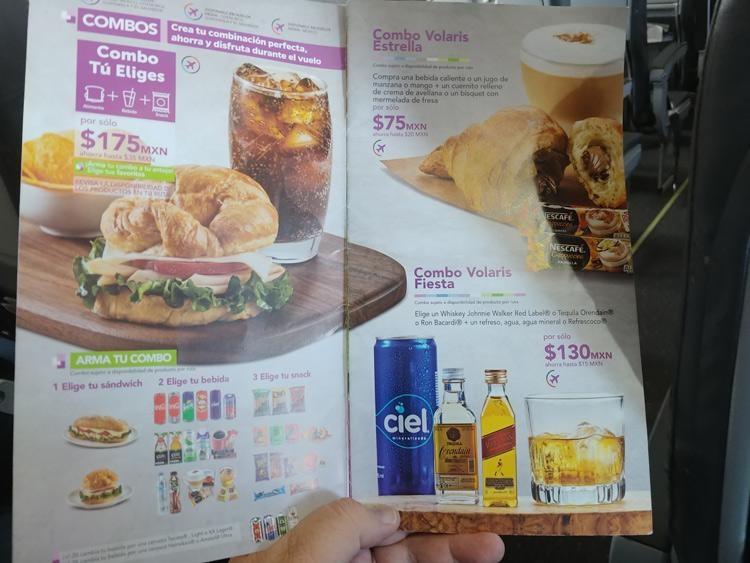 combos volaris menu