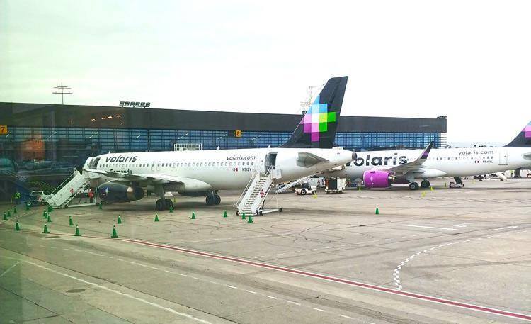 volaris airplanes at tij airport in tijuana