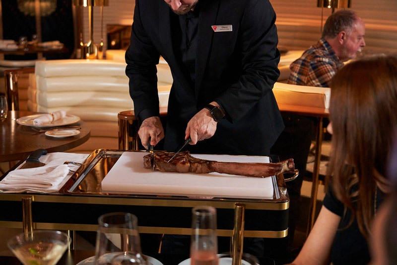 the wake cutting tomahawk ribeye steak