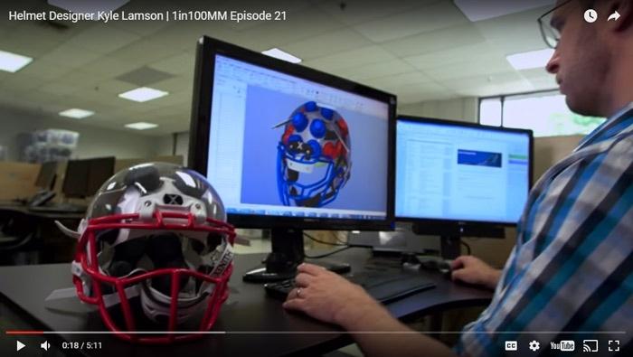 computer rendering helmet