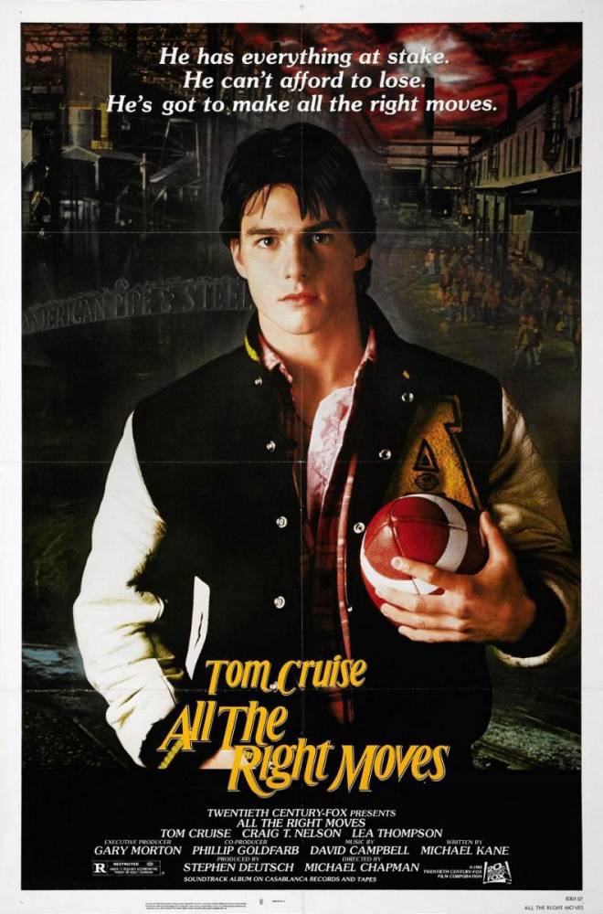 all the right moves football movie poster