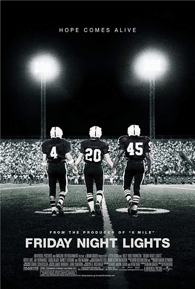 friday night lights football movie poster