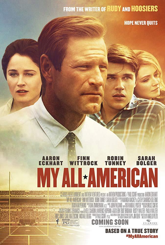 my all american football movie poster