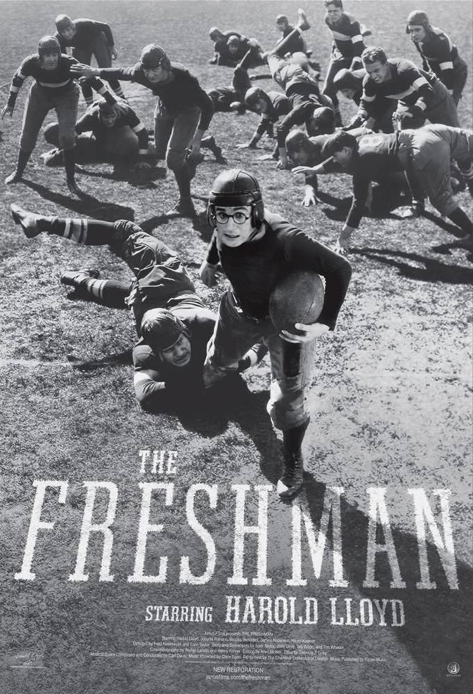 the freshman football movie poster starring harold lloyd