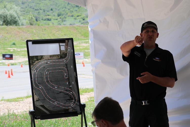 autocross track at ford st suv performance driving school