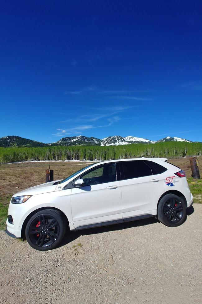 ford edge st at top of mountain park city utah