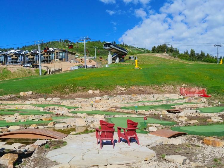 park city utah canyons village mini golf course