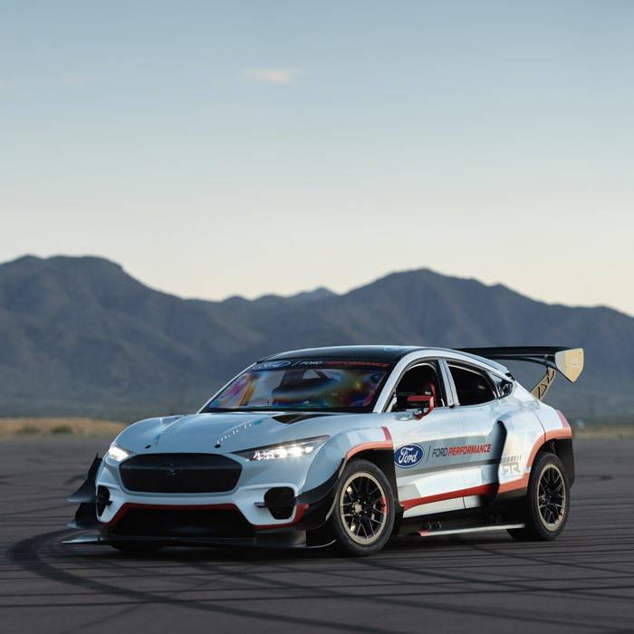 ford mustang mach e 1400 on track