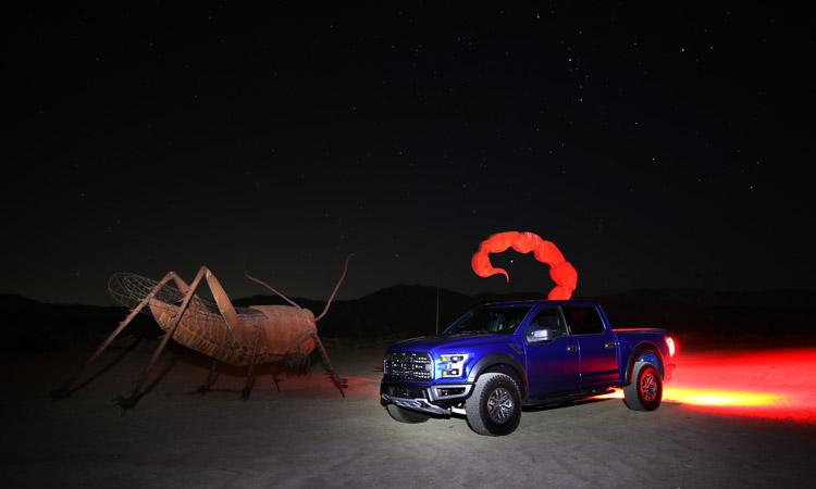 light painting ford raptor scorpion