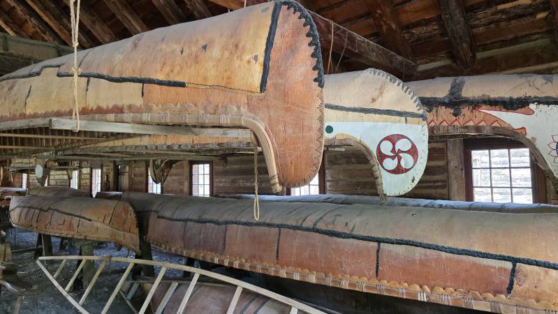 Fort Williams Historic Park Canoes Montreal vs River