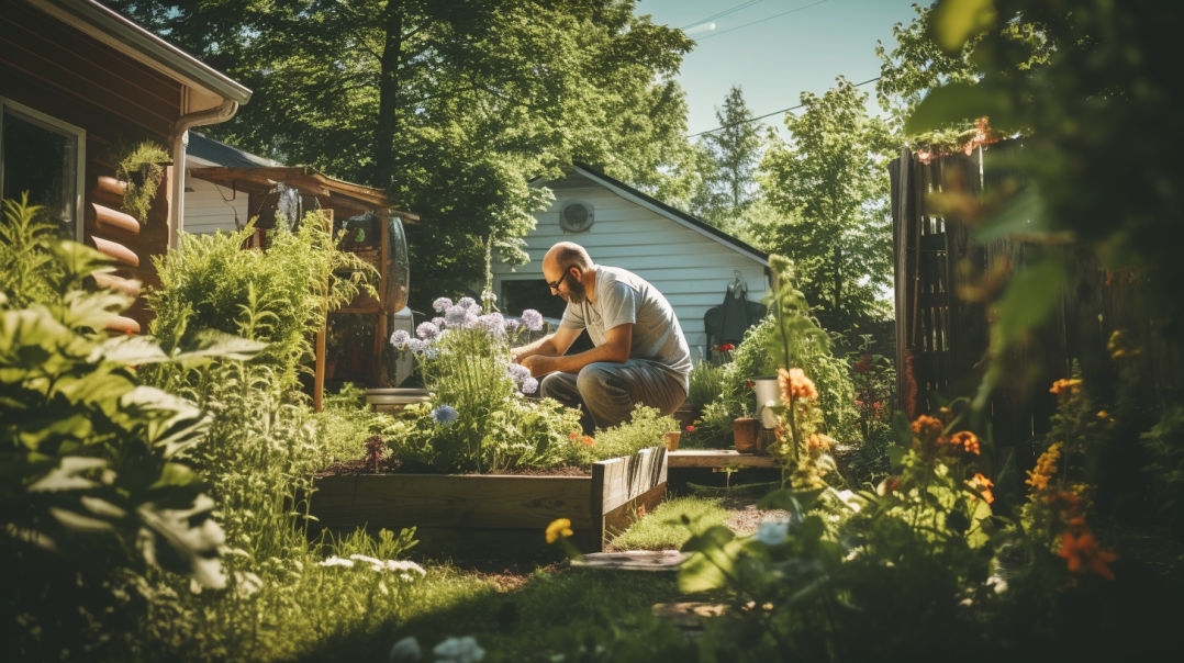 gardening can be part of self care that many men enjoy doing