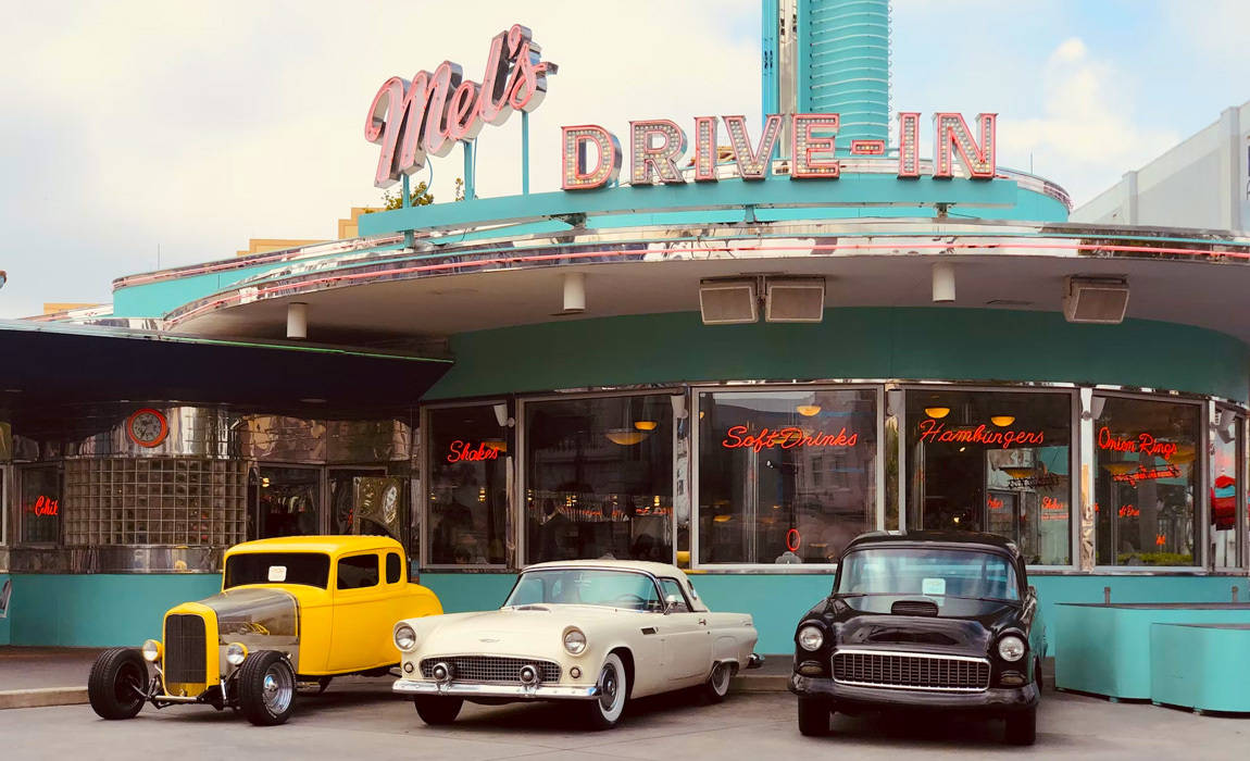 mel's diner at Unversal Studios Florida