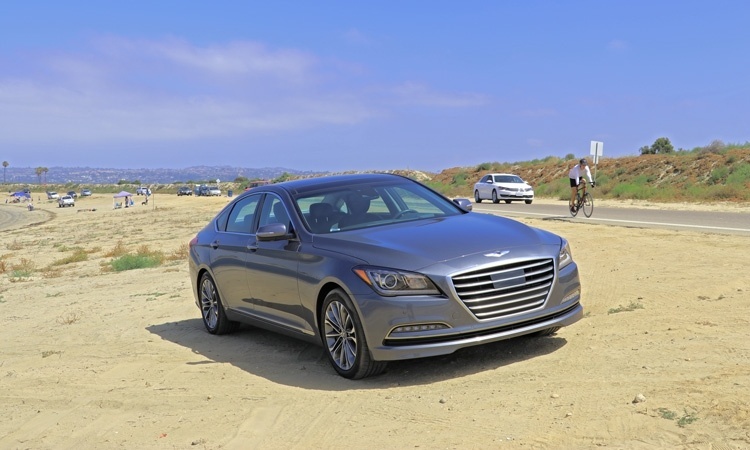 Hyundai Genesis on the Beach