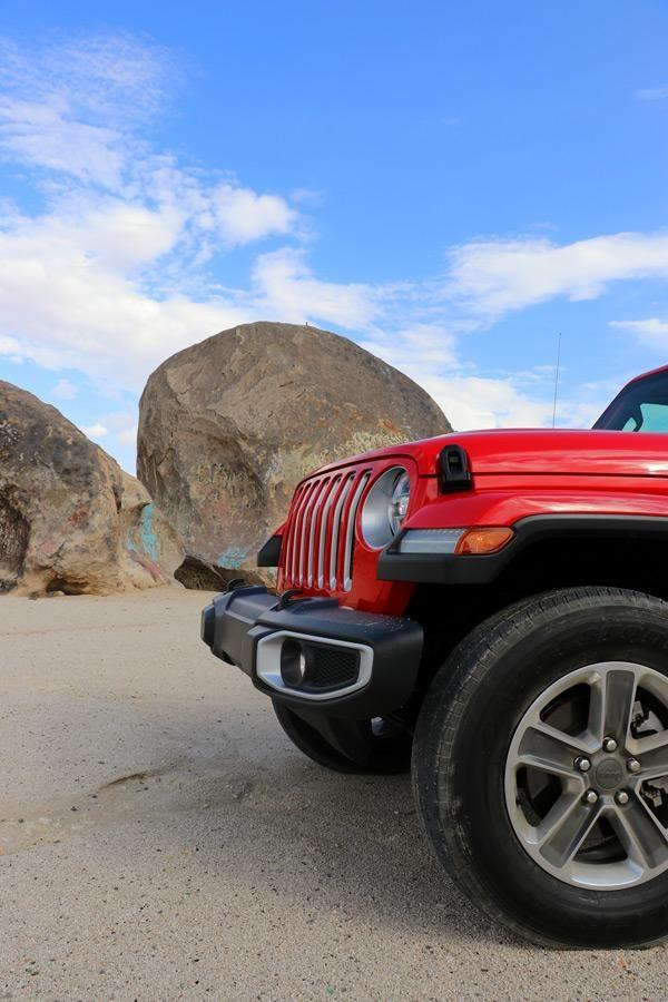 front of jeep wrangler