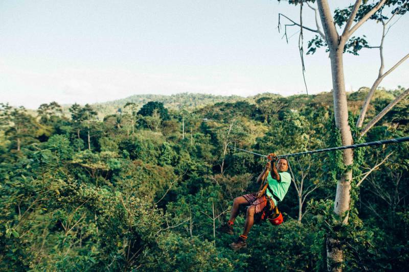 ziplining