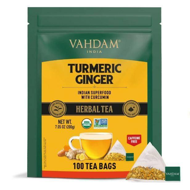 vahdam turmeric ginger tea bags