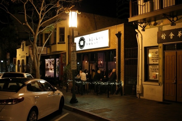outside the whiskey house