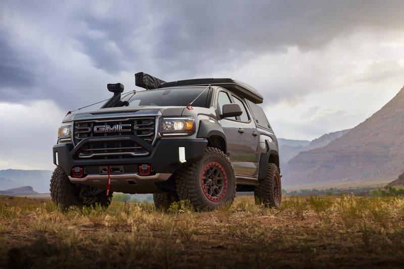 gmc canyon at4 concept side