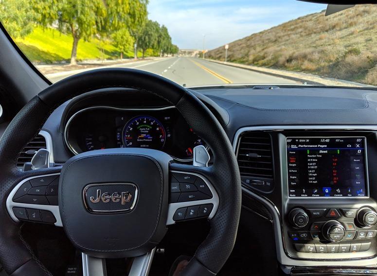 jeep grand cherokee trackhawk interior