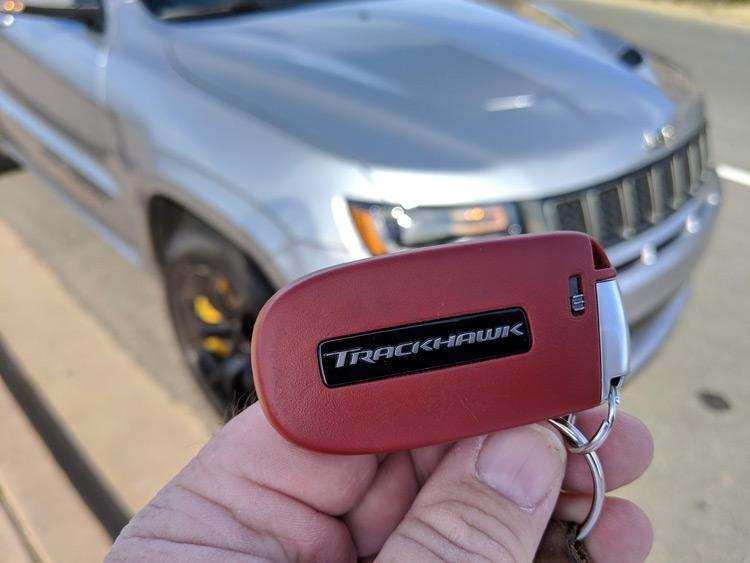 jeep grand cherokee trackhawk red key