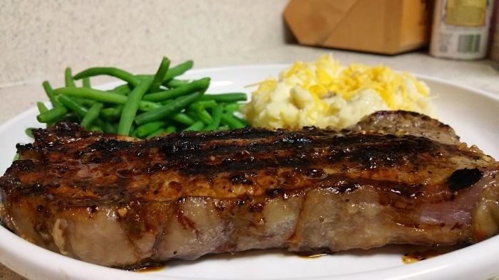 steak cooked