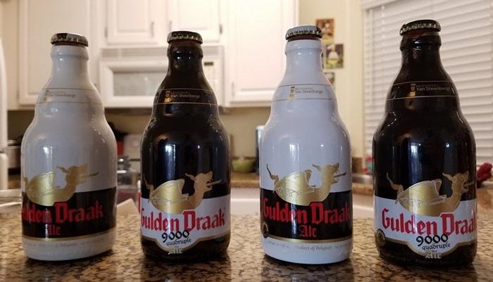 bottles lined up