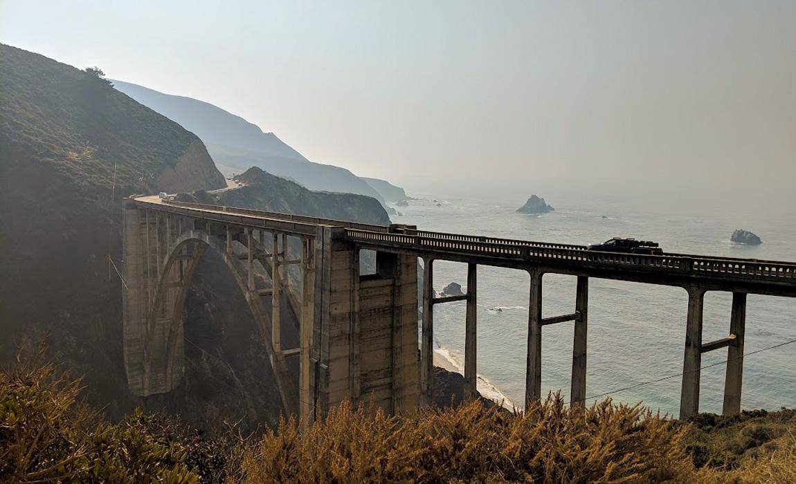 Big Sur bridge on Highway 1 - Pacific Coast Highway Road Trip