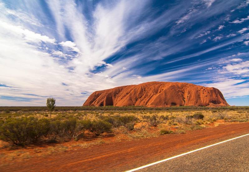 ayers rock uluru rock outback australia
