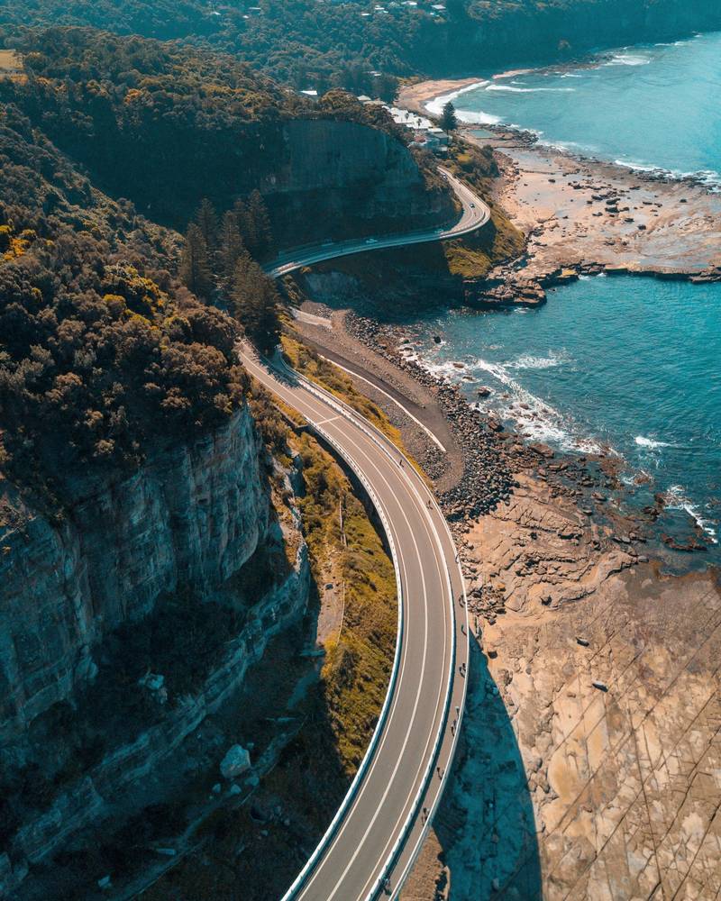 sea cliff bridge great pacific drive australia