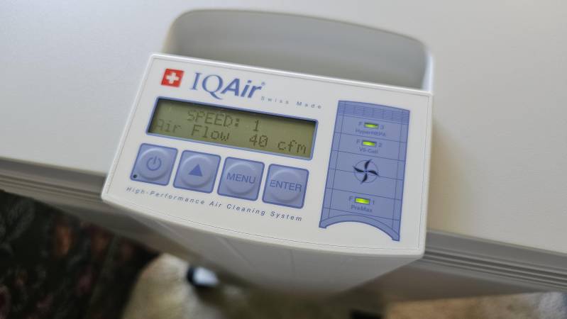 IQAir control panel