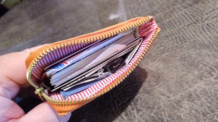 inside of wallet