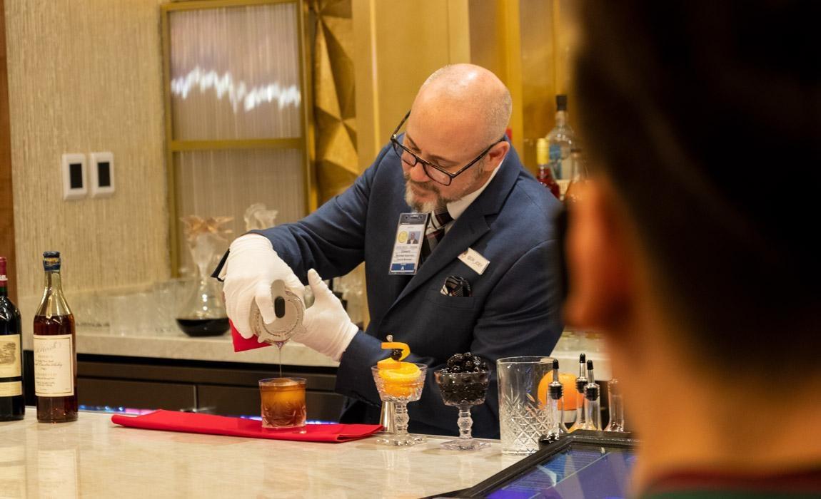 High Limit Signature Cocktail being prepared.