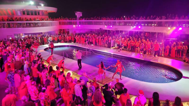 scarlet night party on virgin voyages brilliant lady 