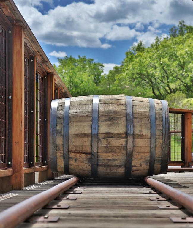 barrel rails at high west distillery