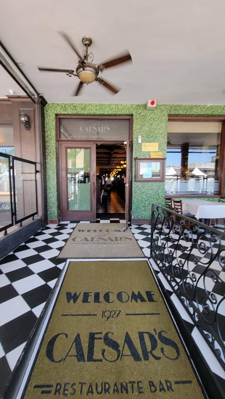 entrance to caesars restaurnat tijuana mexico