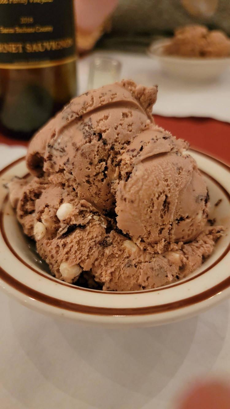 ice cream for dessert