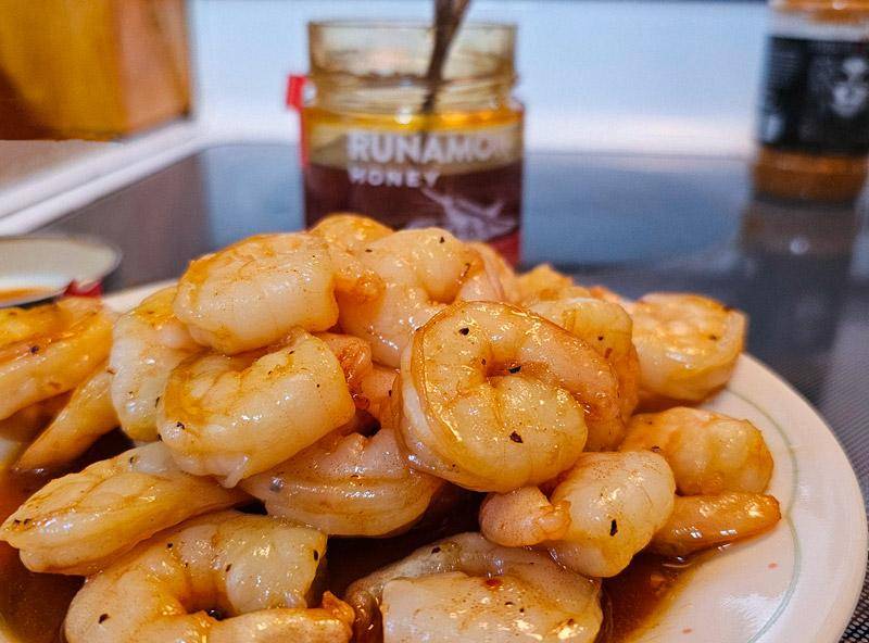 hot honey shrimp