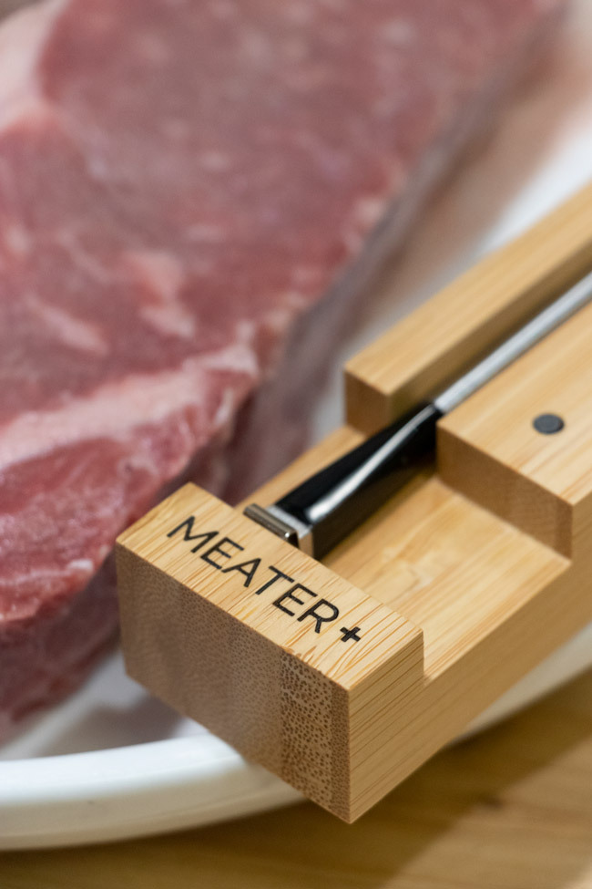 meater wireless temperature probe makes cooking a perfect steak easy