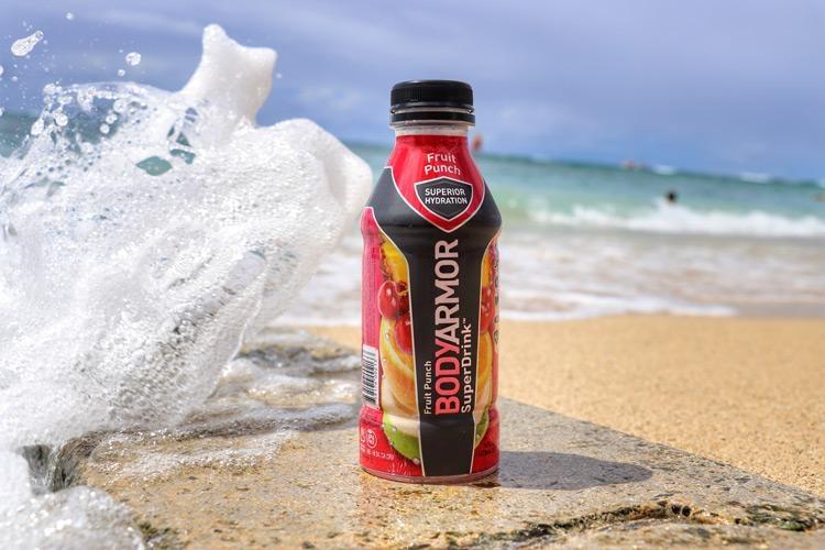 How to stay hydrated on a beach day.