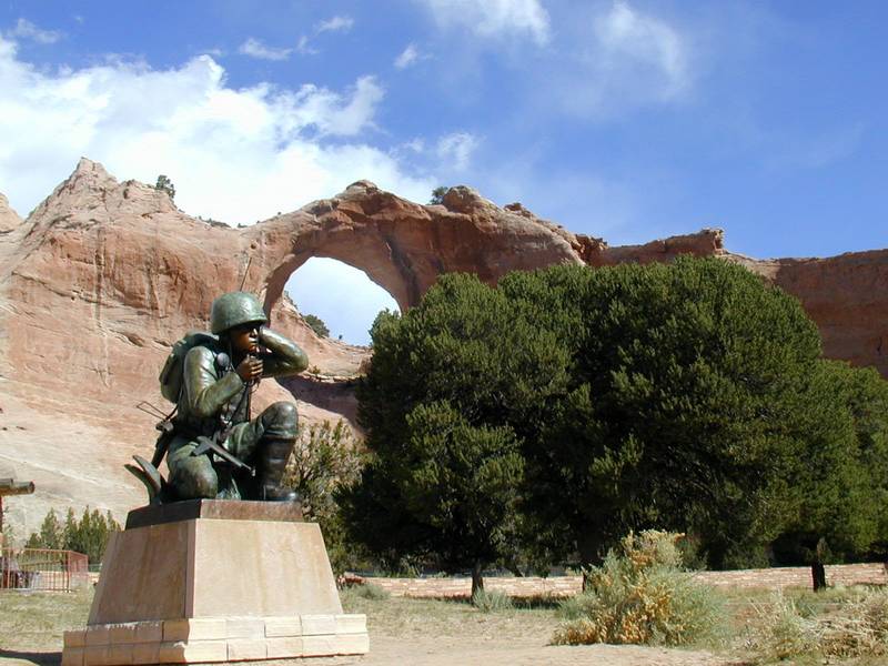 window rock navajo tribal park veterans memorial - photo courtesy of Trafalgar