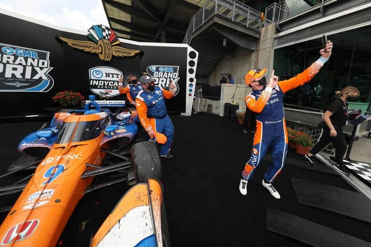 (social media will be inundated with driver and now winning car photos) raised platform photo by chris owens