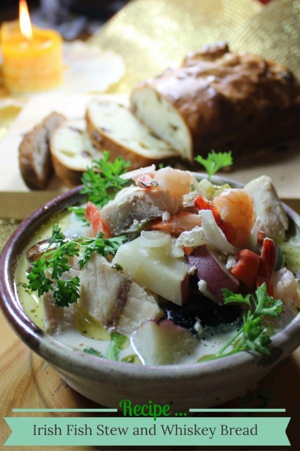 irish fish stew whiskey bread recipe pinterest