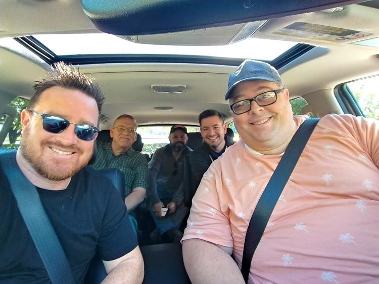 guys in toyota sequoia trd