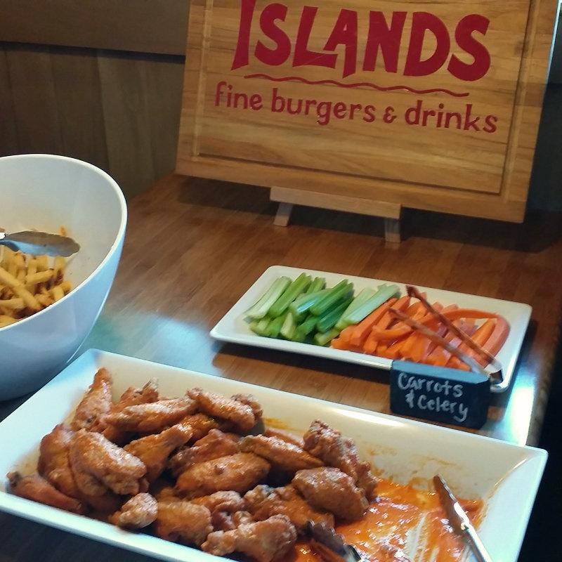 Islands Happy Hour Burgers, Tiki Drinks, Wings, & Football!