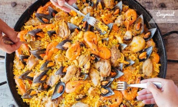Seafood and Chorizo Paella