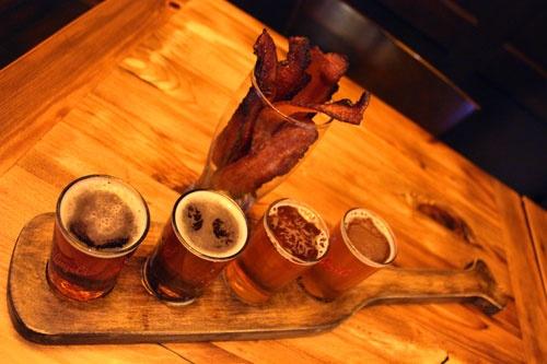 beer-flight-and-bacon